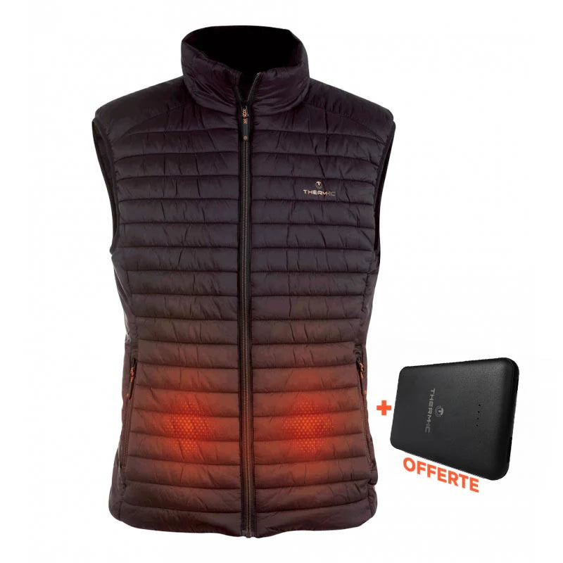 Bundle - Beheizbare Jacke Herren schwarz + 5000mAh Powerbank