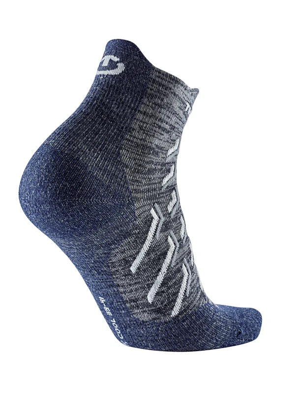 Lot de 2 paires - Chaussettes randonnée - Trekking Cool Ankle Unisex gris/blanc