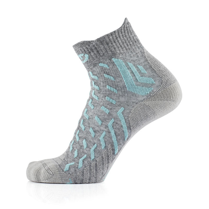 Wandersocken - Trekking Cool Light Ankle Damen hellgrau/türkis