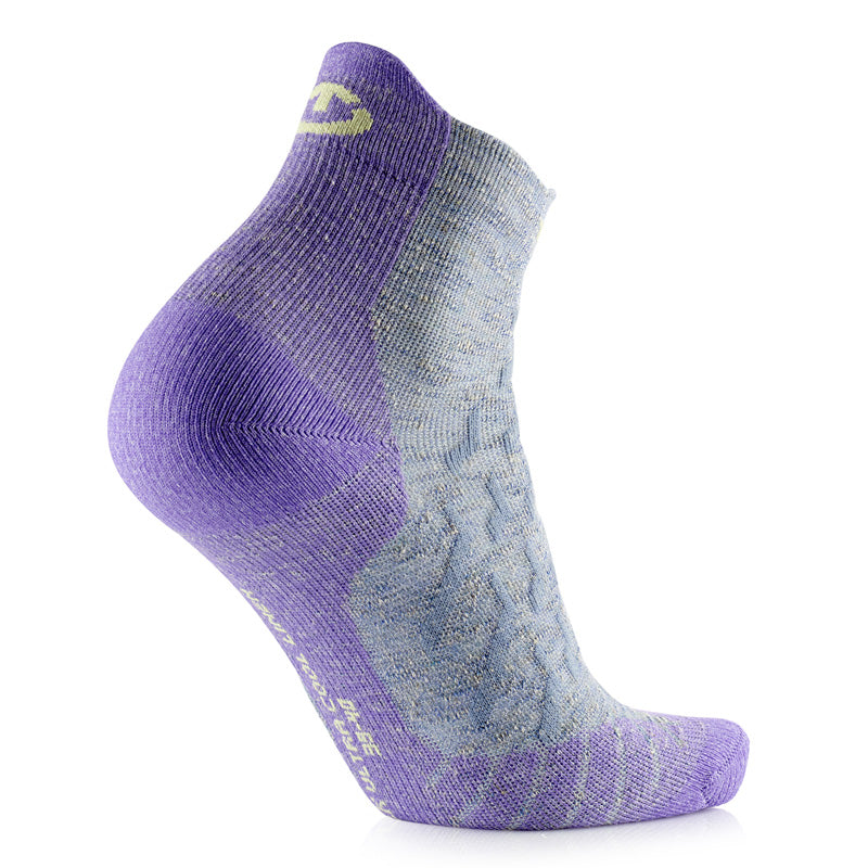 Wandersocken - Trekking Ultracool Linen Ankle Damen grau/violett